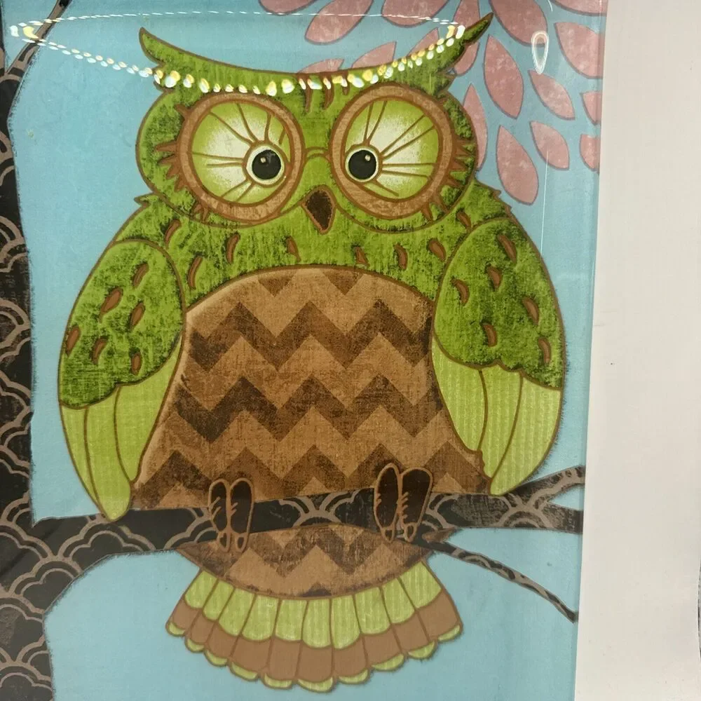 Owl In A Tree Snack Plate Platter Trinket Dish by P Paul Brent Made in Japan
